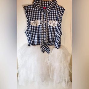 Little Lass checkered Dress sz 5 for girls 4+ kids